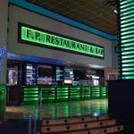 F.P. Restaurant & Bar Sign and Counter